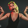 Кляп шар с зажимами на соски c замком