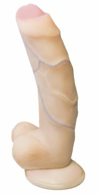 Фаллоимитатор на присоске из кибер-кожи &quot;REAL Standard&quot; (13 см)