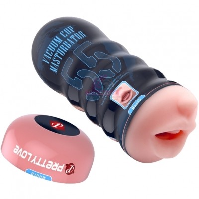 Мастурбатор-ротик в тубе Vacuum Cup Can Mouth Masturbator