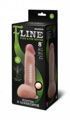 Фаллоимитатор c сохранением изгиба "F" LINE (19*5см)